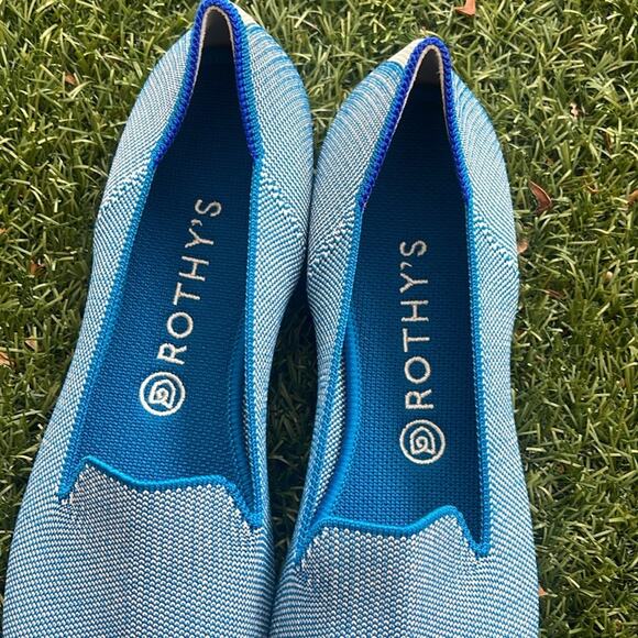 Rothy’s the loafer indigo cloud size 10 woman flat shoes - Picture 4 of 9